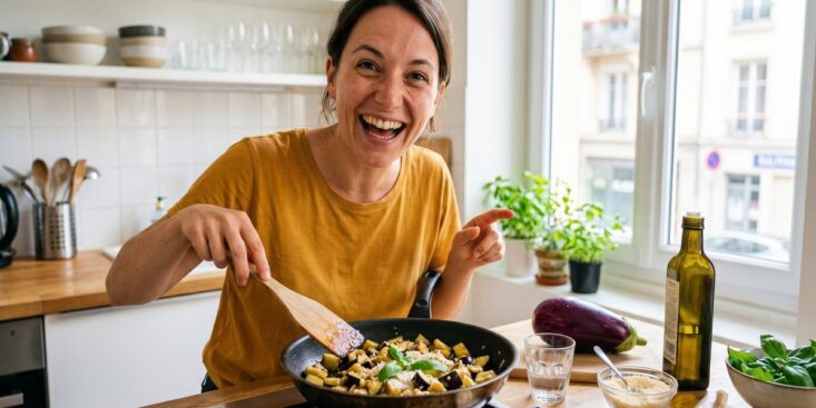 Soonnight - Fini les aubergines qui boivent l'huile à la poêle : cette recette express en 10 minutes change tout cet été