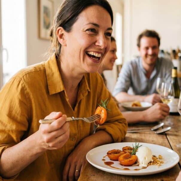 Soonnight - J'ai poêlé des abricots avec un brin de romarin et mes invités ont cru que je l'avais acheté chez un pâtissier
