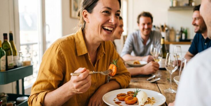 Soonnight - J'ai poêlé des abricots avec un brin de romarin et mes invités ont cru que je l'avais acheté chez un pâtissier