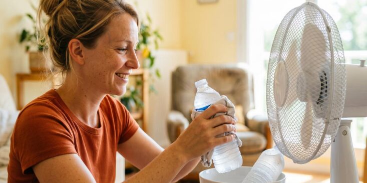 Soonnight - Canicule : cette astuce gratuite de la bouteille gelée devant le ventilateur cache un piège que personne ne signale