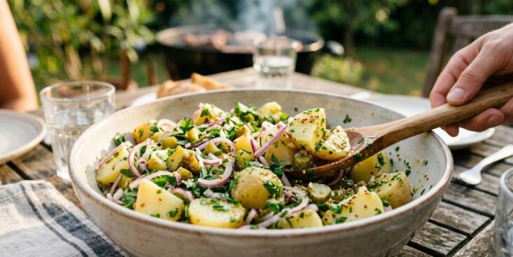 SoonNight - J'ai laissé la mayonnaise de côté pour ma salade de pommes de terre et le résultat est bien plus gourmand