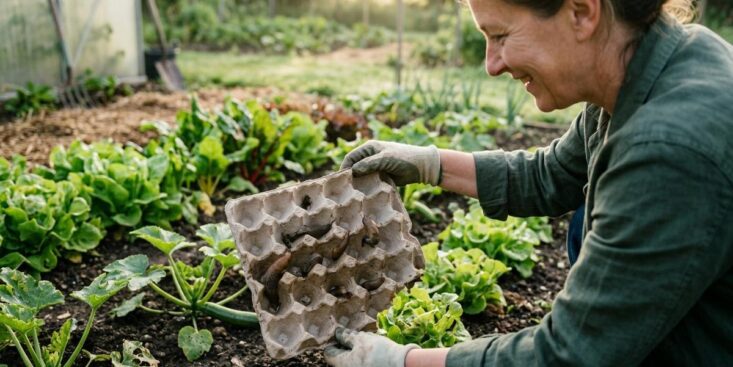 SoonNight - «Avant les boîtes d'œufs, je perdais 30% de mes salades à cause des limaces» : cette jardinière a tout changé