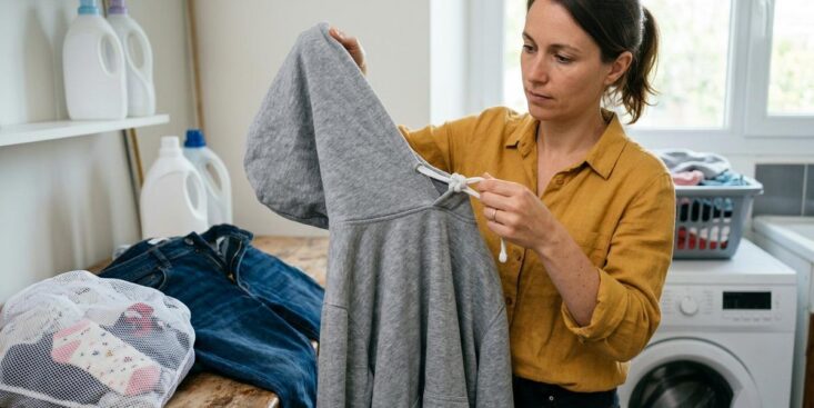 SoonNight - Fini les cordons perdus et les trous dans le linge : les gestes à faire juste avant chaque lessive