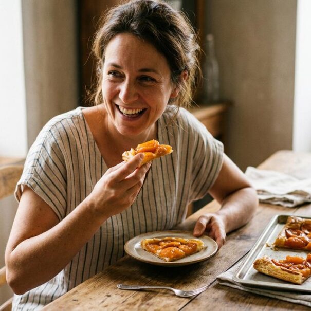 Soonnight - Tarte fine aux abricots caramélisés : trois ingrédients suffisent pour un dessert d'été bluffant