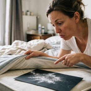 SoonNight - Ce geste tout simple avec du bicarbonate révèle ce que votre matelas retient vraiment chaque nuit