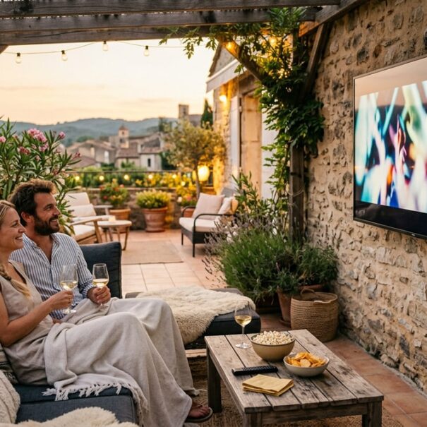 SoonNight - Cet écran étanche anti-reflet transforme la terrasse en salon de cinéma en plein air pour l'été 2026