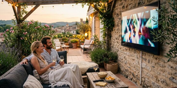 SoonNight - Cet écran étanche anti-reflet transforme la terrasse en salon de cinéma en plein air pour l'été 2026