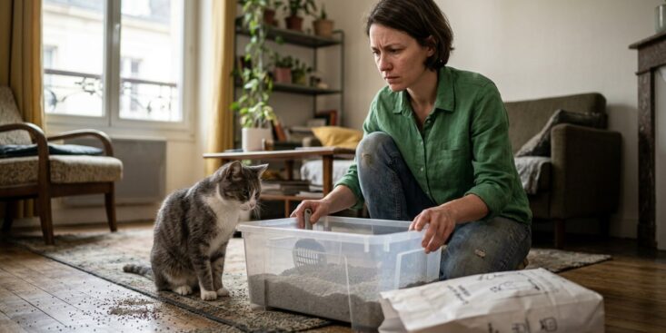 SoonNight - Cette litière premier prix semble economique mais coute plus cher a l'usage et fragilise la sante du chat