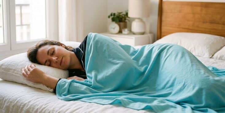 SoonNight - Cette couverture rafraîchissante à 38 euros sur Amazon remplace le ventilateur bruyant et garde le lit frais jusqu'au matin