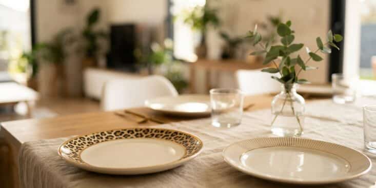SoonNight - Ces nouvelles assiettes Action à 3,99€ avec motif léopard ou rayures dorées modernisent la table pour trois fois rien