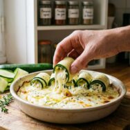 SoonNight - Hervé roule ses courgettes sur un lit de fromage fondu et signe la recette gourmande qu'on refait tout l'été