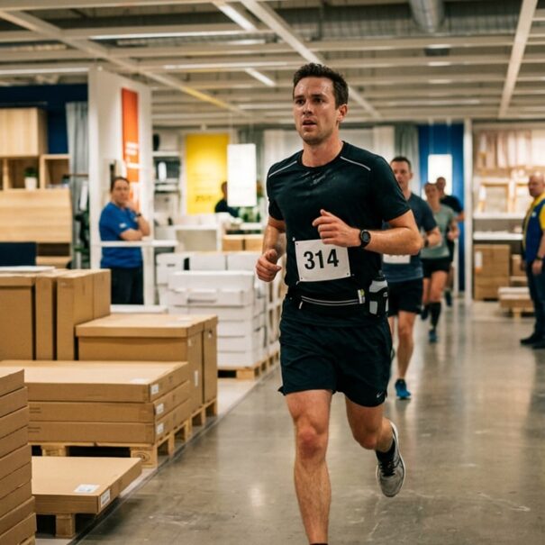 SoonNight - Ils vont courir un marathon de 42,195 km entièrement à l'intérieur d'un magasin IKEA, en 17 tours de rayons