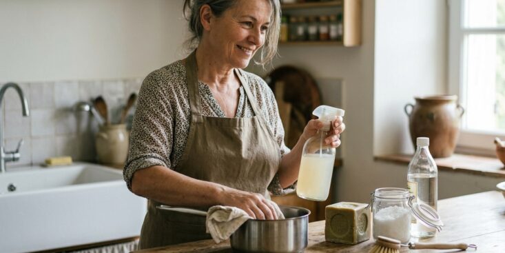SoonNight - Ce duo vinaigre blanc et savon de Marseille remplace 95% des produits, l'astuce nettoyage des pré-1983 validée par l'ADEME
