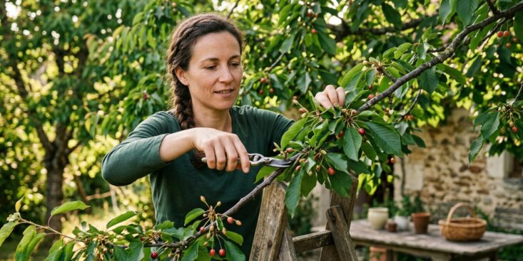 SoonNight - Ce geste tout bête sur le cerisier en été peut doubler la récolte de cerises l'an prochain