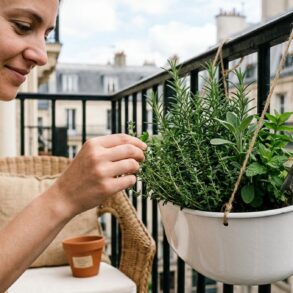 SoonNight - Ce cache-pot IKEA à 17,99 € transforme un balcon nu en mini-jardin d'herbes façon cottage
