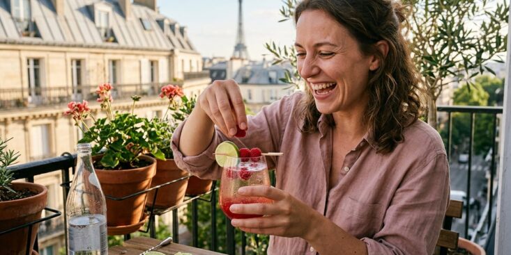 SoonNight - Ce spritz framboise et citron vert en 3 minutes devient le cocktail de l'été à copier d'urgence