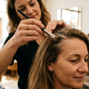SoonNight - « J'estompe au pinceau pour un rendu naturel » : l'astuce d'une coiffeuse pour camoufler les cheveux blancs en 10 secondes