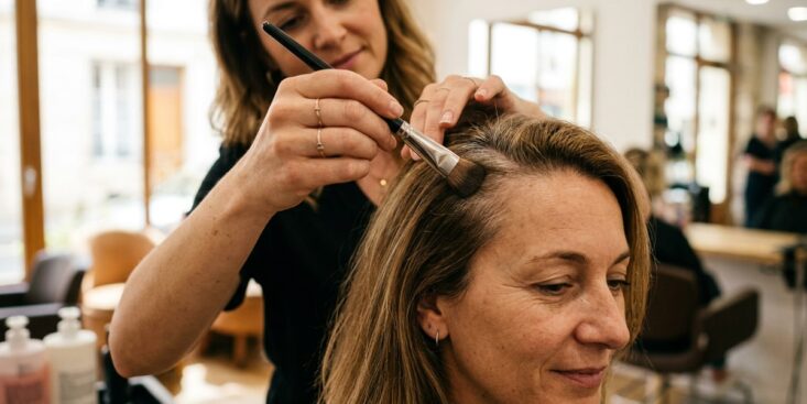SoonNight - « J'estompe au pinceau pour un rendu naturel » : l'astuce d'une coiffeuse pour camoufler les cheveux blancs en 10 secondes