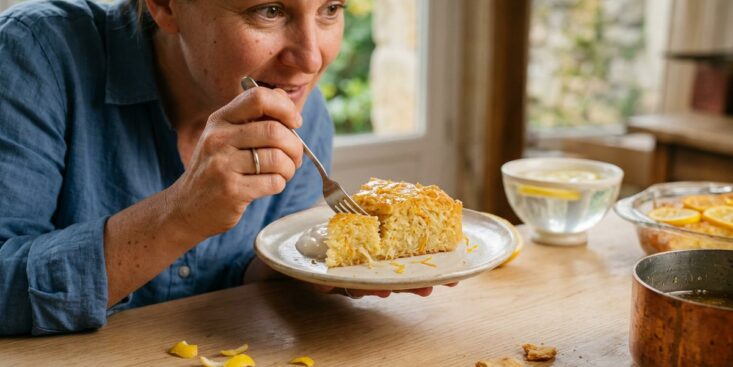 SoonNight - Sans un gramme de farine, cette portokalopita au citron donne le gâteau le plus fondant jamais goûté