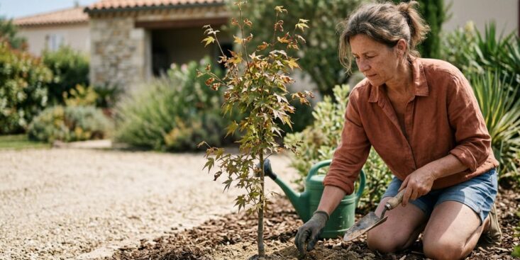 SoonNight - Ces jeunes arbustes plantés il y a moins de 2 ans souffrent en canicule, le geste à faire au pied avant d'arroser