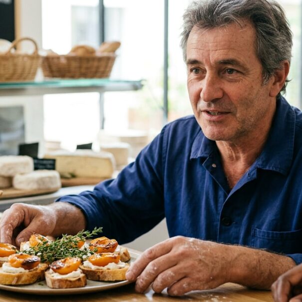 SoonNight - Un fromager souffle sa recette rapide de toasts chèvre-abricot rôti qui fait taire toute la table dès la première bouchée
