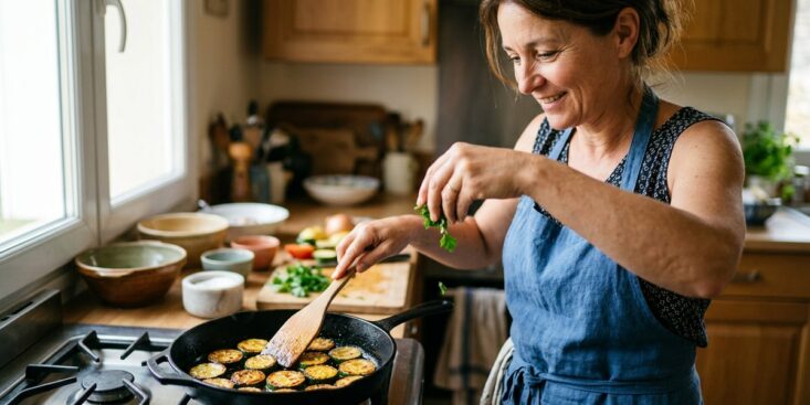 SoonNight - Vos courgettes rendent de l'eau à la poêle ? Ce geste tout simple les rend enfin dorées et fondantes