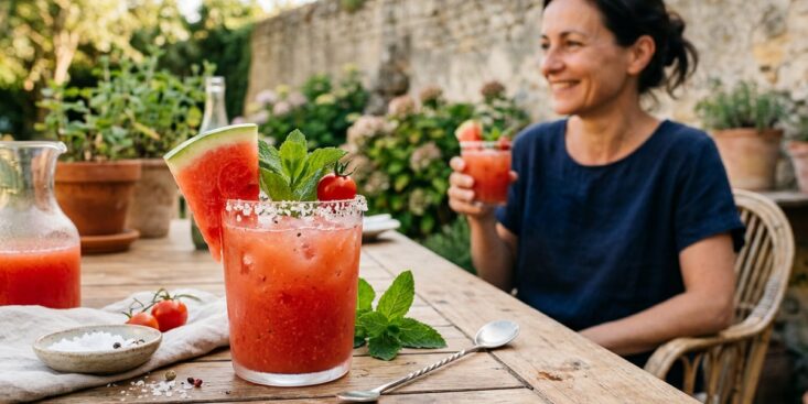SoonNight - Pastèque et tomate mixées très froides : le cocktail salé qui vole la vedette au rosé à l'apéro