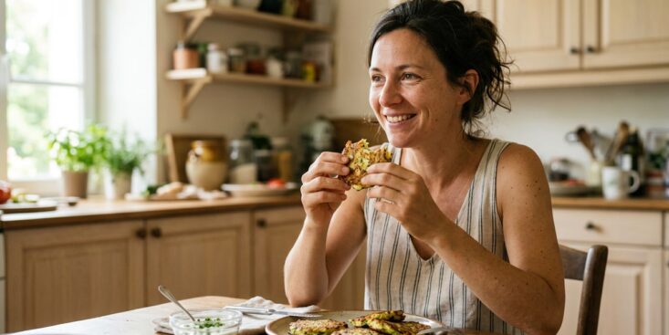 SoonNight - Ces galettes courgette-chèvre détrônent les croquettes au jambon cet été