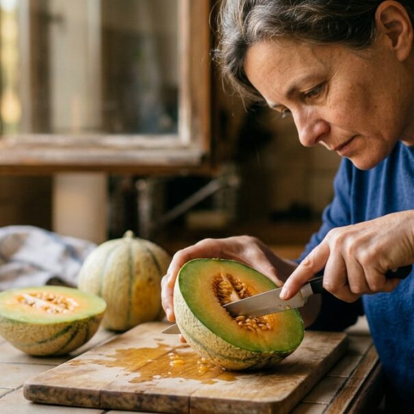 SoonNight - Ce geste tout bête à la découpe garde votre melon frais 3 jours au frigo