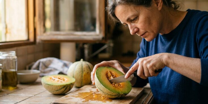 SoonNight - Ce geste tout bête à la découpe garde votre melon frais 3 jours au frigo