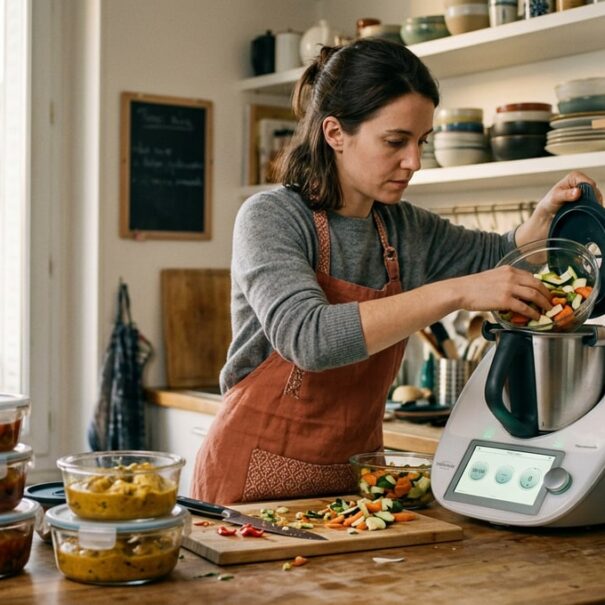 SoonNight - Batch cooking au Thermomix : une semaine de dîners prêts en avance pour 4