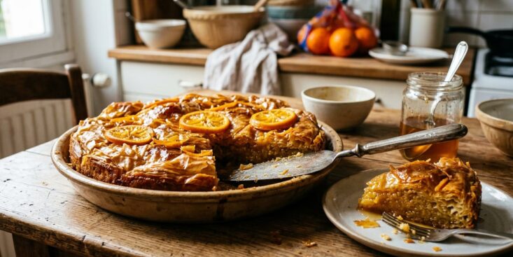 SoonNight - Ce gâteau grec ultra fondant se passe totalement de farine grâce à la pâte filo