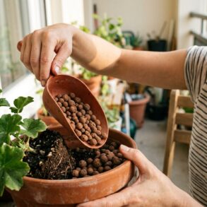 SoonNight - Ils oublient les billes d'argile au fond du pot : l'astuce qui sauve les plantes l'été