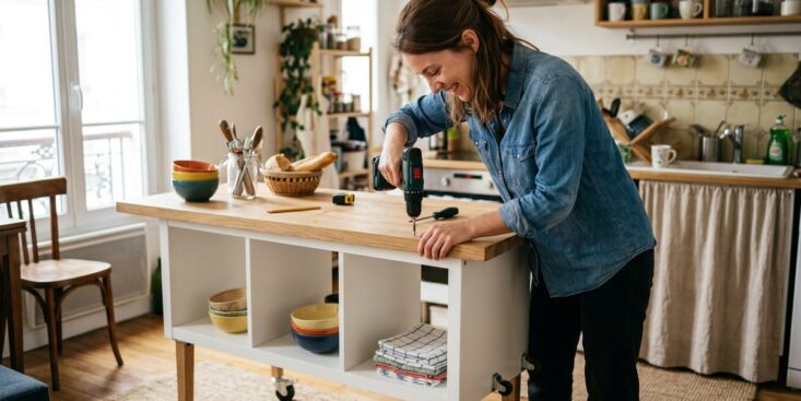 SoonNight - Ce meuble IKEA à 4 cases se transforme en îlot, banc ou dressing sur mesure