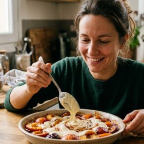 SoonNight - Ce geste de 2 minutes transforme vos fruits rôtis en dessert à la cuillère