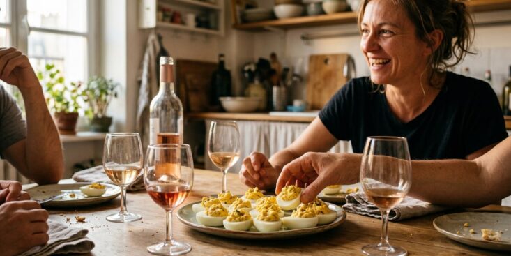 SoonNight - Ces œufs mimosa sans huile gardent leur tenue même quand l'apéro s'éternise