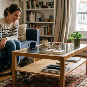 SoonNight - IKEA lance sa table basse chêne et verre à 249€ qui sublime les petits salons
