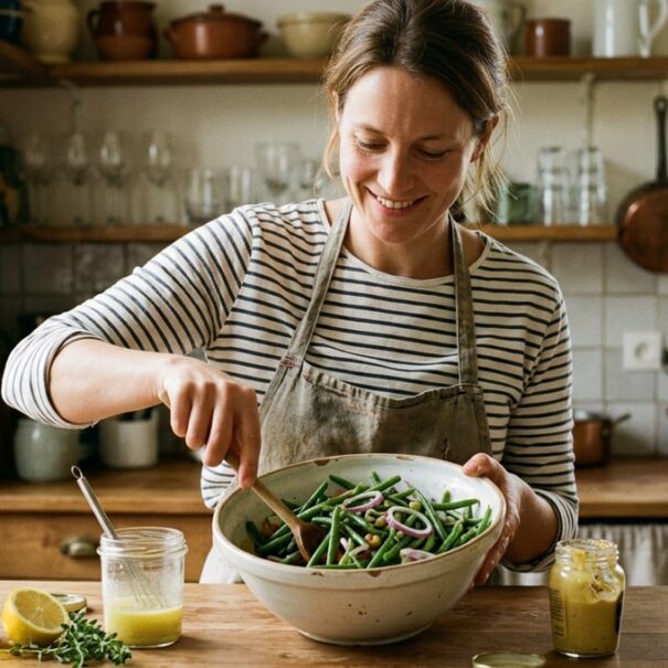 SoonNight - Cette vinaigrette parfaite à 4 ingrédients transforme la salade de haricots verts