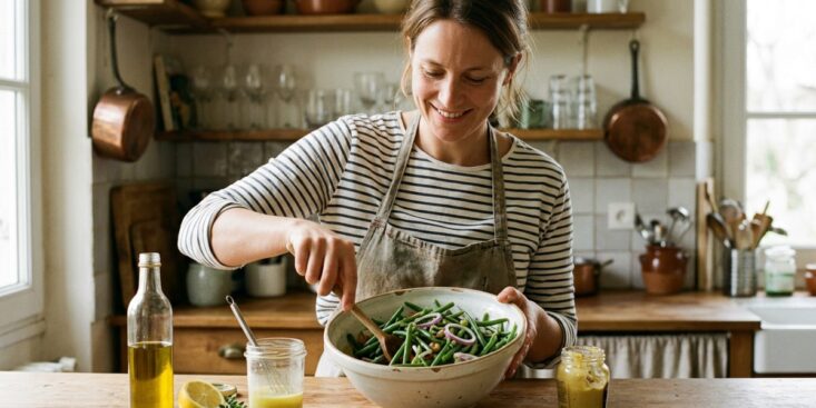 SoonNight - Cette vinaigrette parfaite à 4 ingrédients transforme la salade de haricots verts