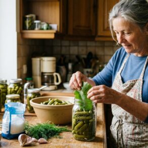 SoonNight - Cornichons maison mous en bocal ? Ce geste et cette feuille du jardin changent tout