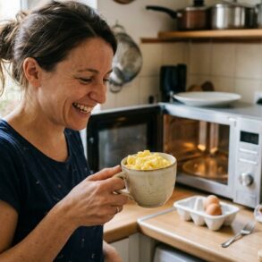 SoonNight - Deux œufs, un mug et 2 minutes au micro-ondes pour un œuf plus moelleux qu'à la poêle