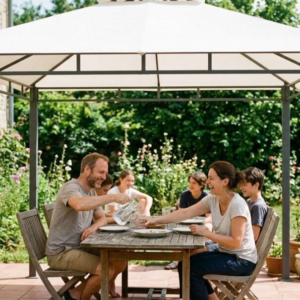 SoonNight - Cette pergola IKEA à 349 € remplace le parasol et couvre 3 x 3 m au jardin
