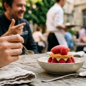 SoonNight - Jean-François Piège signe le dessert aux framboises parfait pour finir l'été