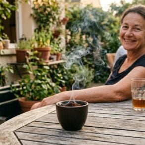 SoonNight - Ce marc de café brûlé en coupelle fait fuir les moustiques tigres de la terrasse