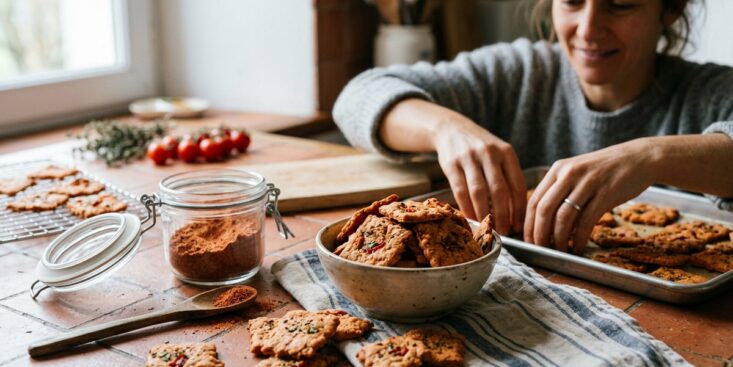 SoonNight - Ces crackers maison à la tomate coûtent trois fois moins cher qu'en sachet