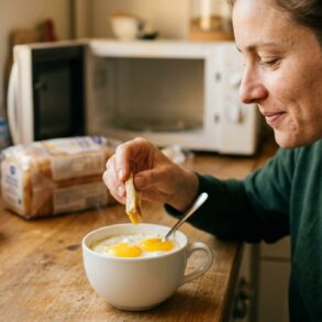 SoonNight - Mes œufs au plat prêts en 2 minutes sans poêle grâce à cette tasse au micro-ondes
