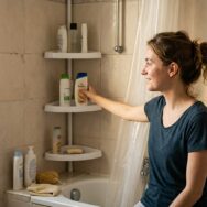 SoonNight - Ce rangement Amazon à 18€ libère le rebord de baignoire sans percer le carrelage