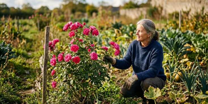 SoonNight - Ce rosier planté au bout du potager sauve les récoltes avant les premiers dégâts