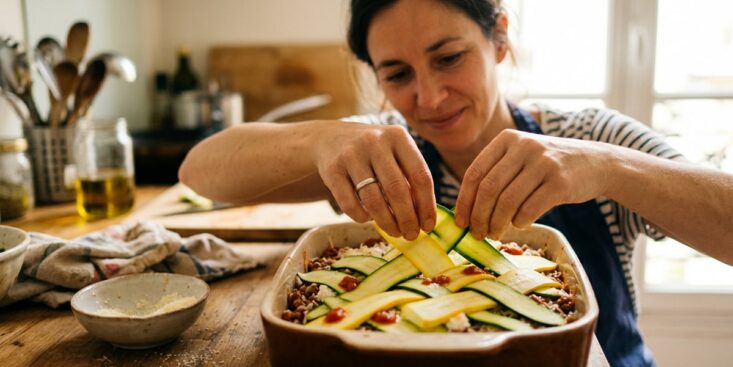 SoonNight - Cette technique de maillage change tout pour des lasagnes de courgettes qui tiennent