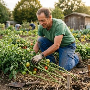 SoonNight - Ils couchent leurs plants de tomates au sol en septembre : l'astuce de jardinier qui bluffe